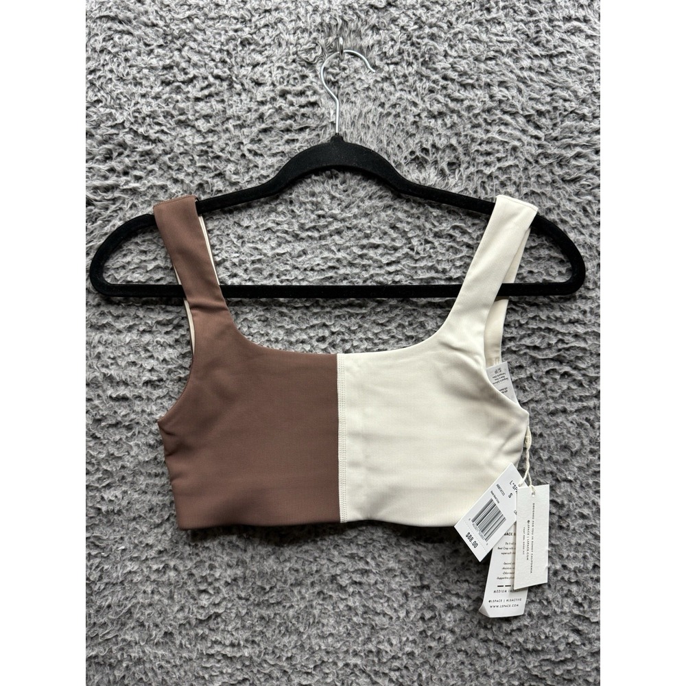 L Space Backbeat Cropped Tank Top Colorblock Size Small $88 New
